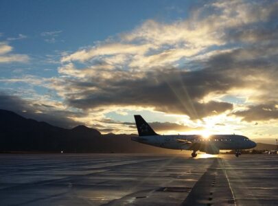 Airplane at an airport